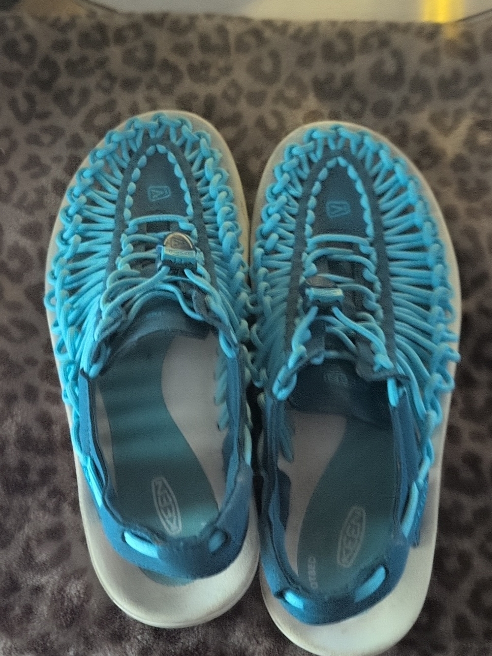 Keen aqua blue woven UNEEK sandals